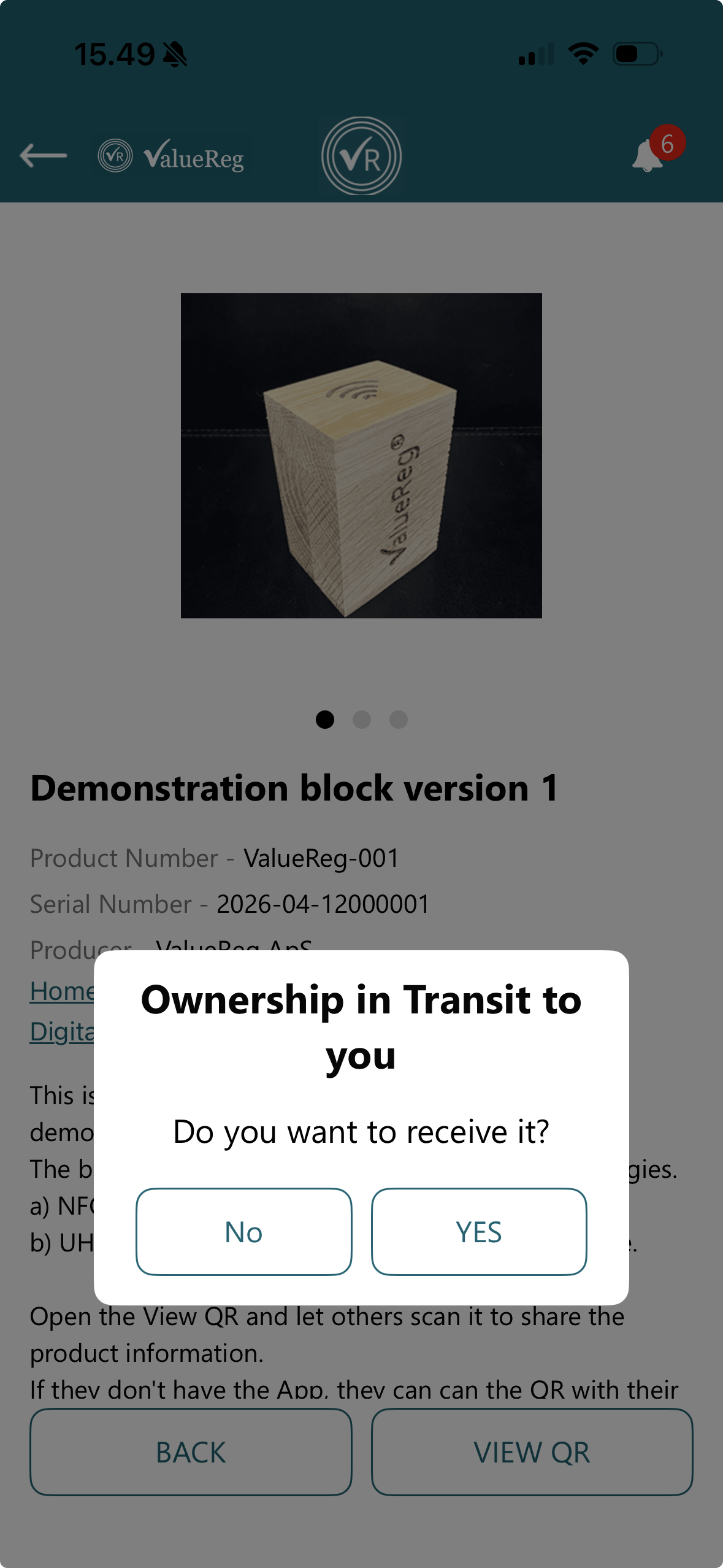 ValueReg App – Overblik